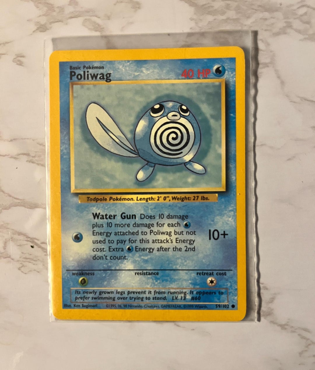 1999 "poliwag" Base Set Pokmon Card 59/102 Never Played Vintage WOTC - Etsy 1999 "poliwag" Base Set Pokmon Card 59/102 Never Played Vintage WOTC - Etsy