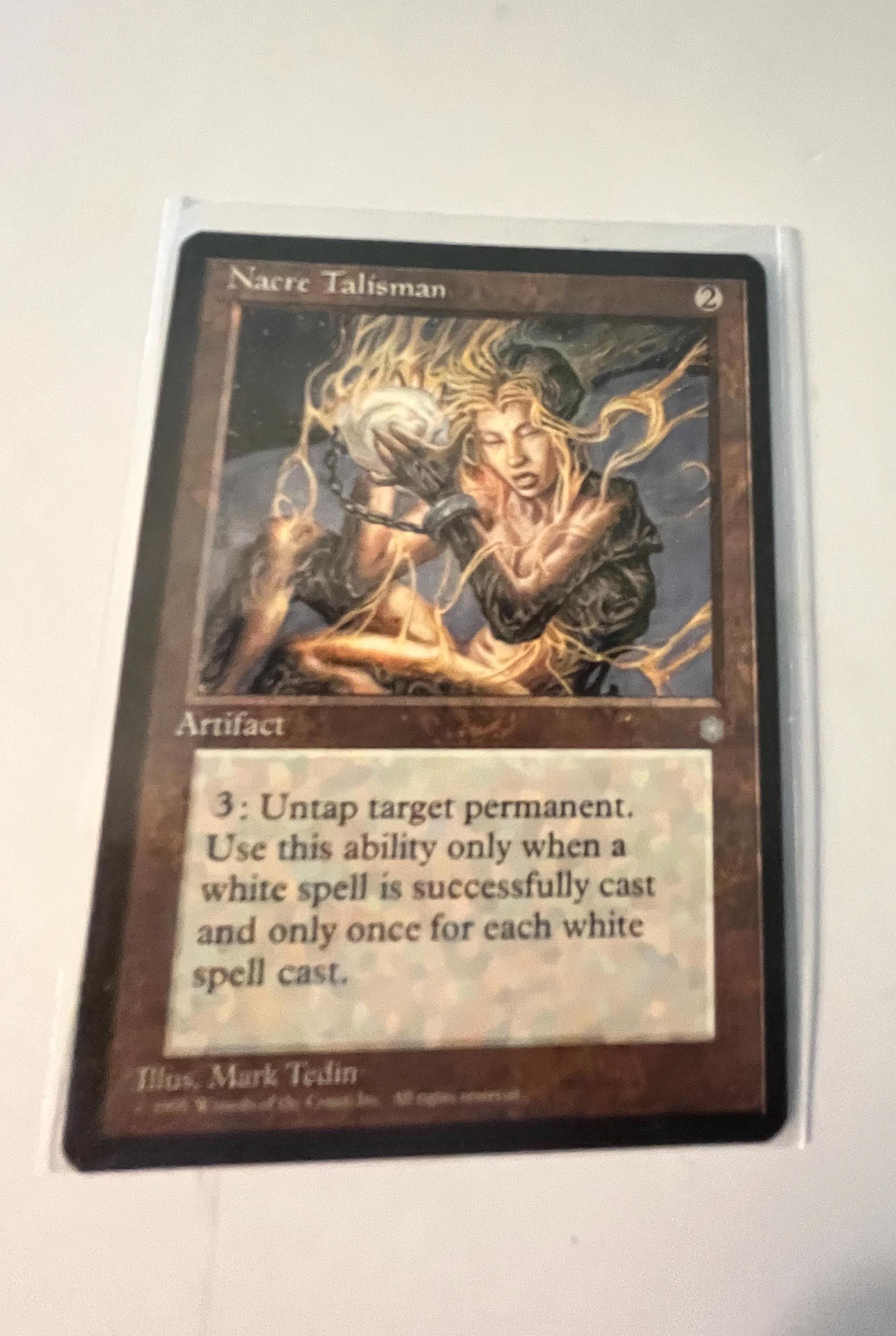 Vintage MTG Nacre Talisman: 1995 Ice Age, Mark Tedin Art - Etsy