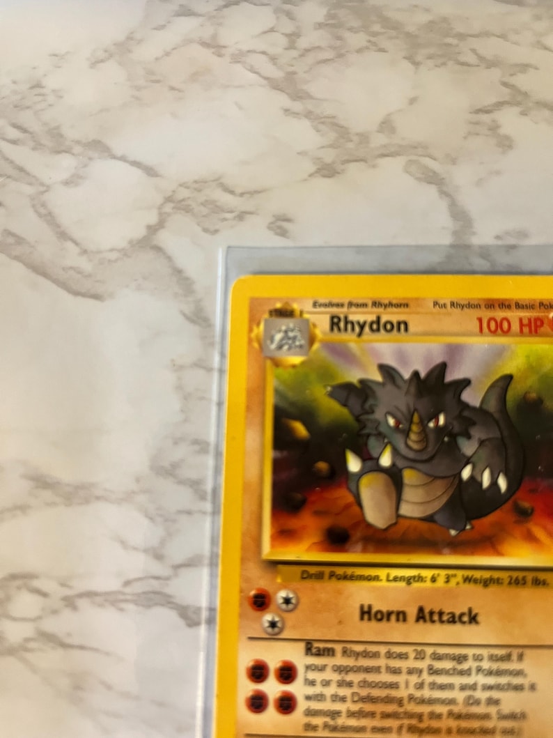 Pokemon Rydon Card 1999 Rhydon Pokémon Card – Jungle Set, WOTC #45/64 - Never Played - Etsy