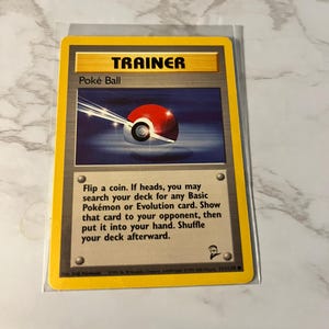 Vintage 2000 Poké Ball Trainer Card: Base Set 2, Never Played