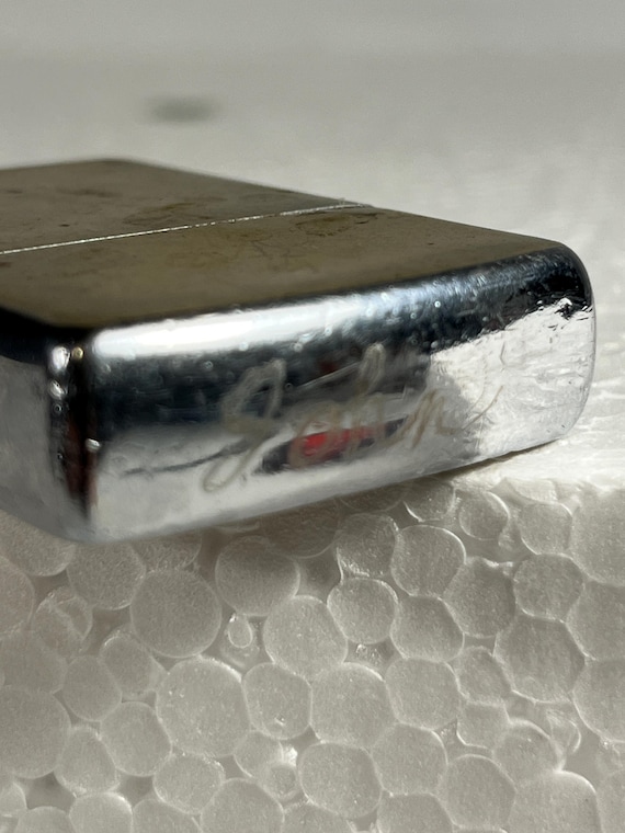 Vintage 1993 Zippo “john” Solid Brass Lighter – Authentic Zippo