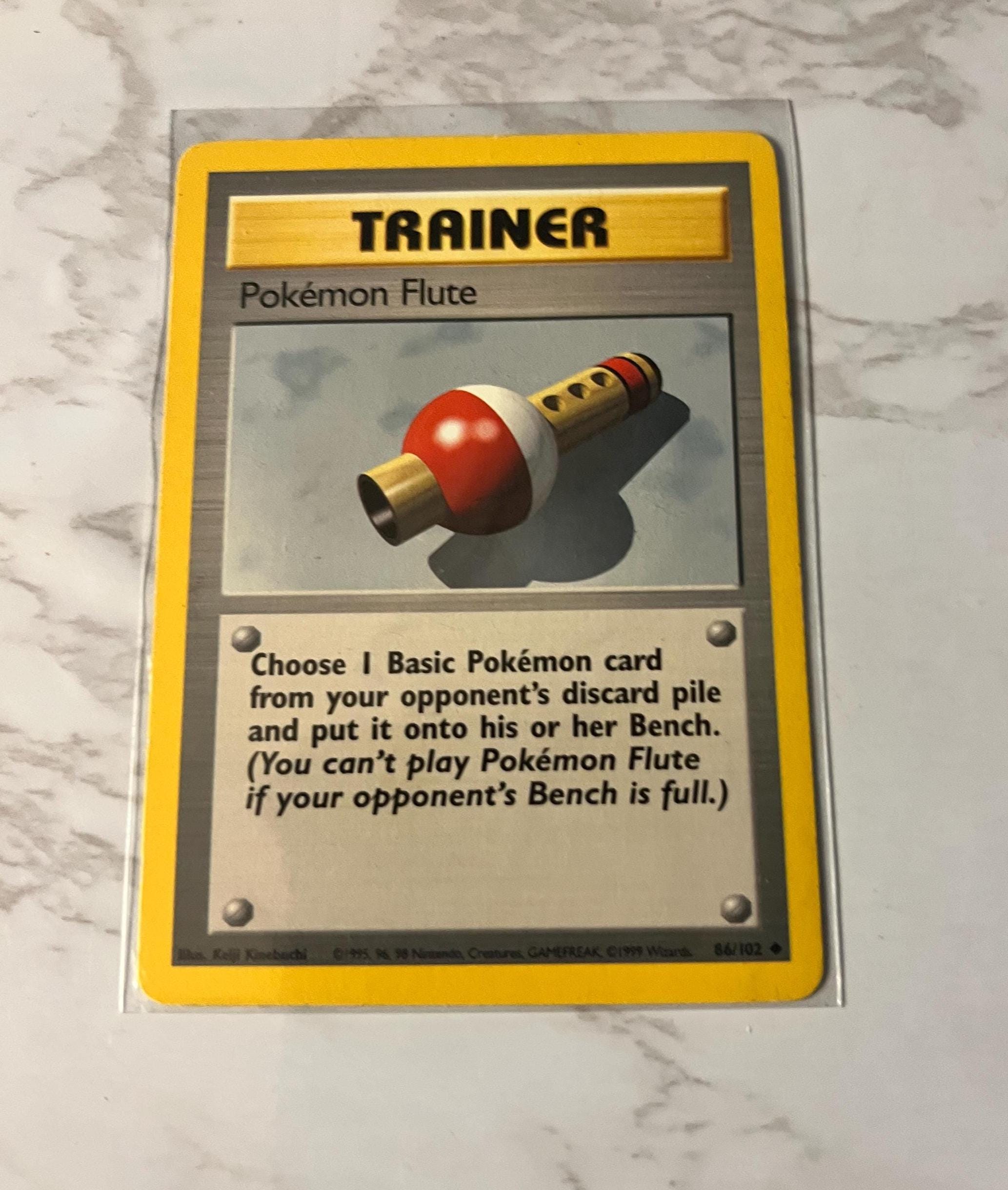 Base Set Uncommon Pokemon Flute #86