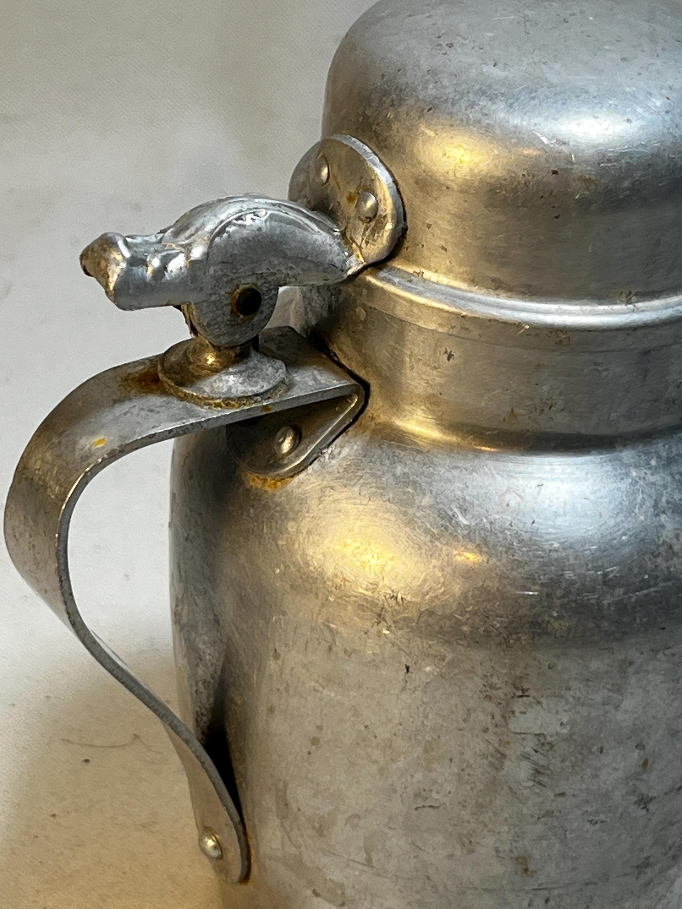 Syrup Atom Vintage Viko Aluminum Syrup Pitcher | 1950s Hinged Lid Syrup Server ...