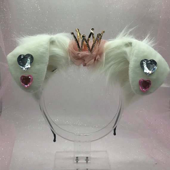 Ears Cosplay White Dog Ears Headband NY934 Cosplay Dog Ears Anime