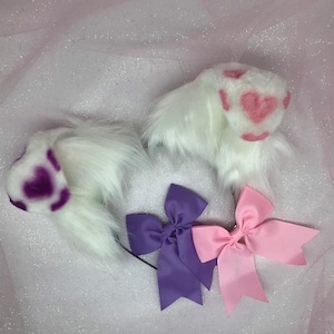 The “Puppy Love” Purple / white  Puppy Pastel Kawaii Dog Ears   headband head band cosplay