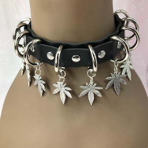 Black “ Jane “ Gothic Emo Grunge Punk Choker Necklace  Collar