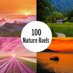100 Nature Reels | 4K Vertical Videos for Instagram Reels, TikTok, Shorts | Digital Download