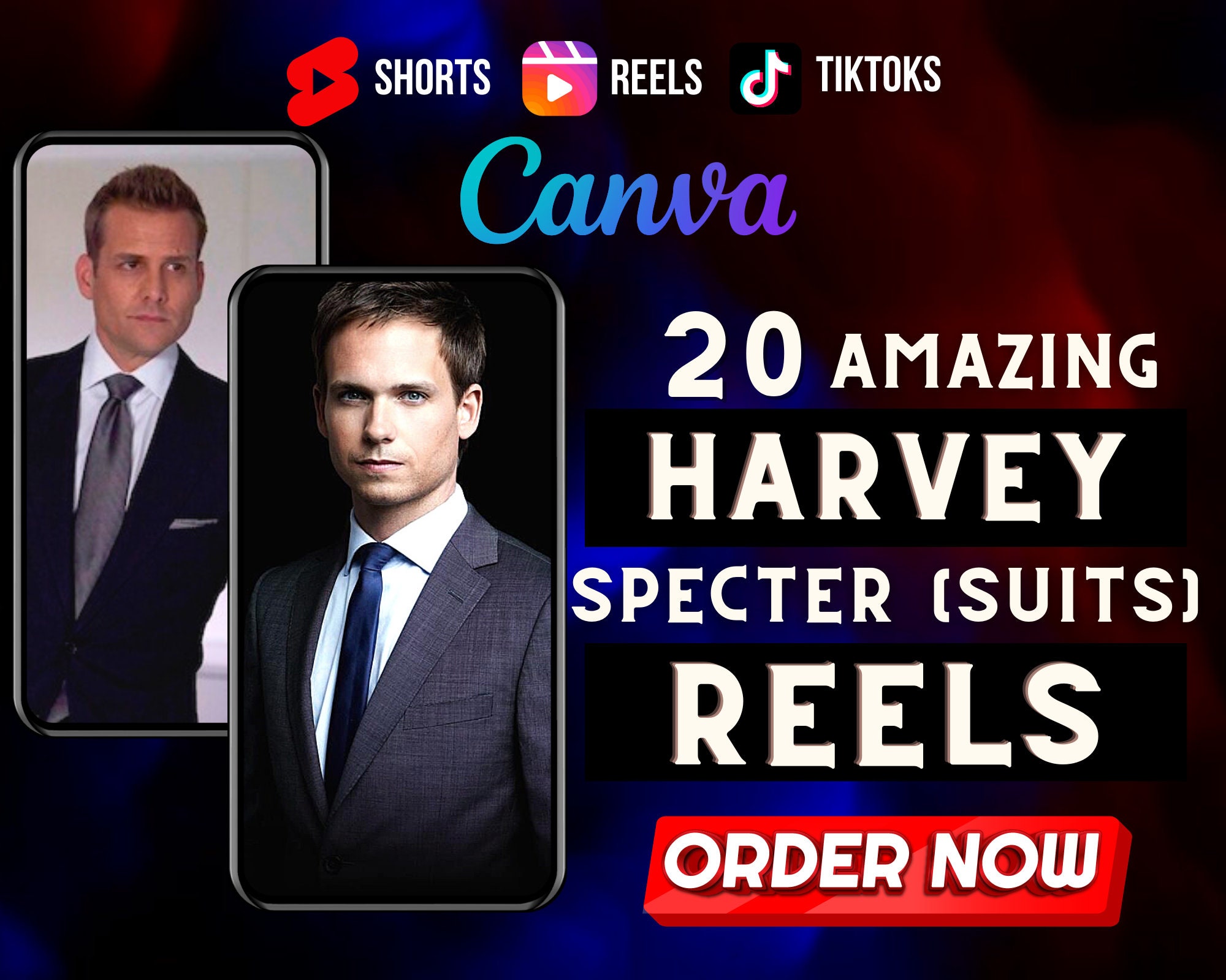 Harvey Specter Suits Reels Shorts For Instagram Youtube Etsy