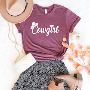 Cowgirl T-Shirt, Rodeo Shirt, Western Shirt, Farm Girl Shirt, Rodeo Birthday Shirt, Midwest Shirt, Texas Shirt