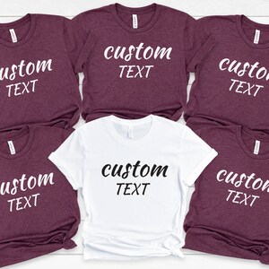 Custom Shirt, Custom Text Shirt, Custom T-shirt, Personalized T-Shirt, Personalized Shirt, Custom Unisex Shirts, Design Shirt
