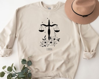 Libra Sweatshirt, Libra Shirt, Astrology Shirt, Horoscope Sweatshirt, Zodiac Libra Tee, Gift For Libra, Libra Astrology Shirt, Libra Woman