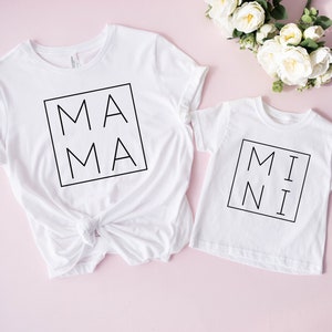 Mama Mini Shirts, Mini Tee, Matching Family shirts, Matching Mama and Mini Shirts, Mama shirt, Mom shirt, Mothers Day Shirt