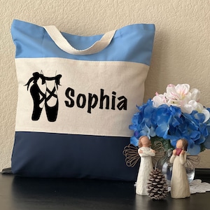 Ballerina Shoes Bag, Custom Ballerina Tote Bag, Personalized Dancer Bag, Ballerina birthday Gift, Gift For Ballet, Dancer Birthday Party