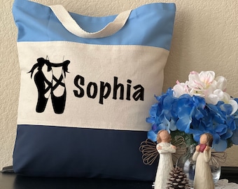 Ballerina Shoes Bag, Custom Ballerina Tote Bag, Personalized Dancer Bag, Ballerina birthday Gift, Gift For Ballet, Dancer Birthday Party