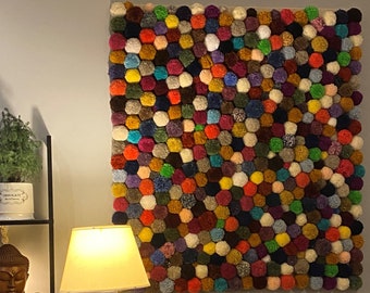 Custom Pom Pom Wall Hanging