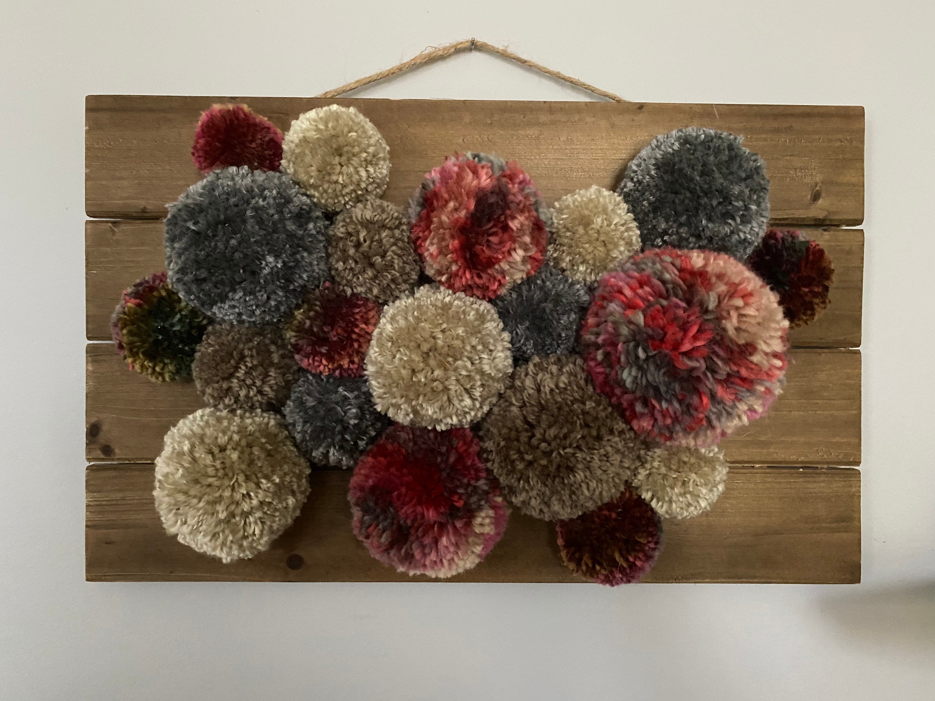 Custom Pom Pom Wall Hanging