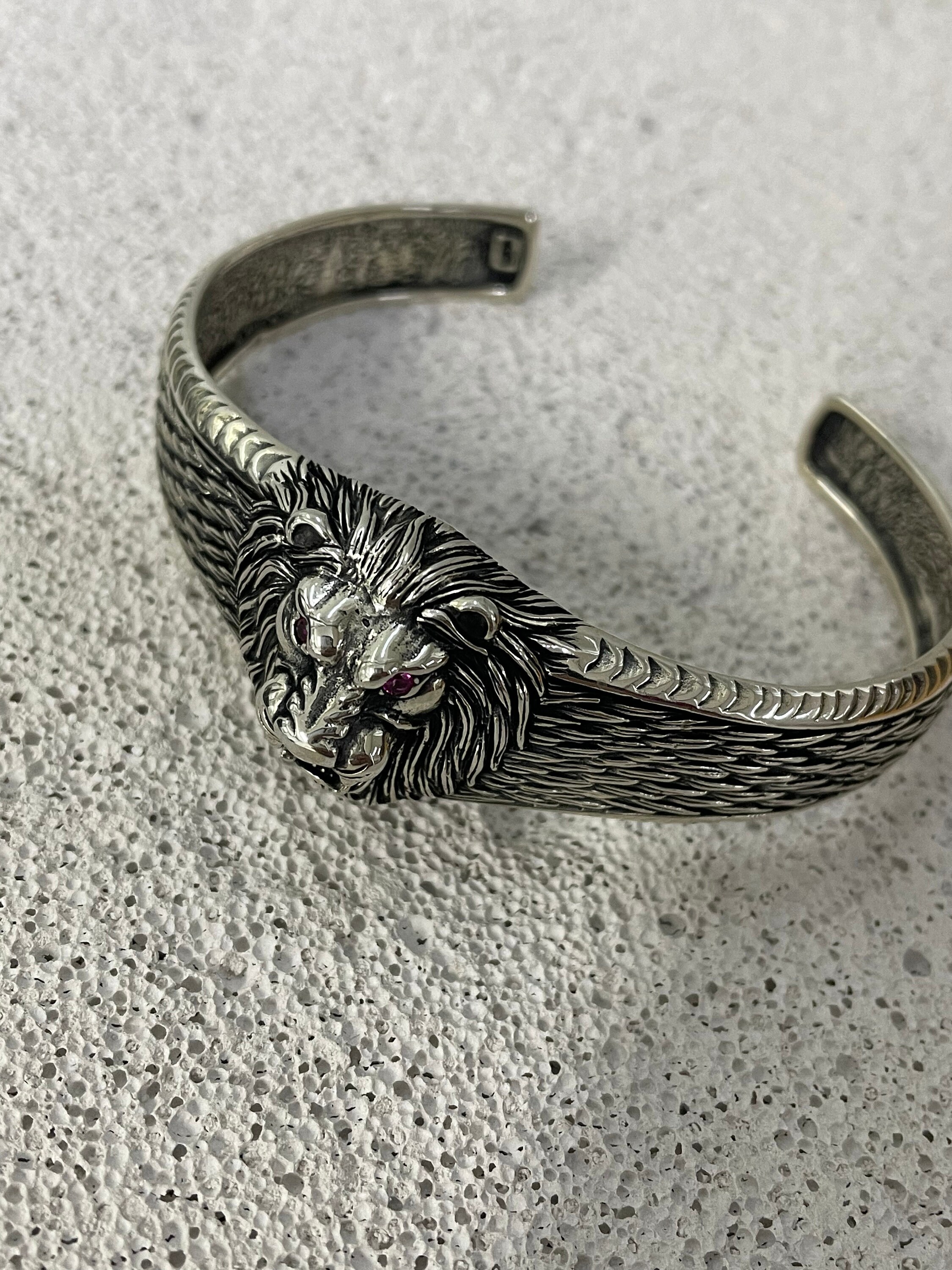 Lion Bracelet in Sterling Silver 925. - Etsy Norway