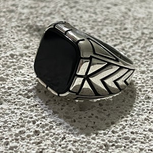 Modern Men's Ring Shiny Silver Men Ring Mens Handmade - Etsy