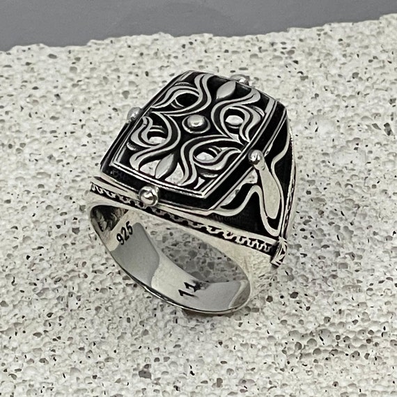 925 Sterling Silver Ring For Men Vintage Arabic Rings For Men Wholesale 925 Italian  Silver Rings - Buy 925 Italian Silver Ring,Silver Rings For Men,Italian  Silv… | Rings for men, Silver diamond
