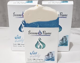 Pain de savon artisanal crémeux et nourrissant au lait de chèvre - Cadeau pour ami, maman, papa, collègue