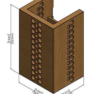 Applique murale en bois Dorotea Applique murale en chêne Lampes en bois massif Ampoule LED incluse image 10