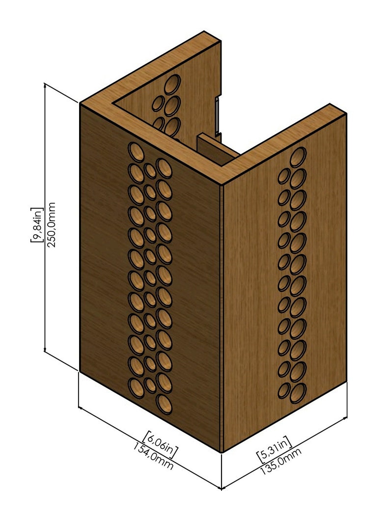 Applique murale en bois Dorotea Applique murale en chêne Lampes en bois massif Ampoule LED incluse image 10