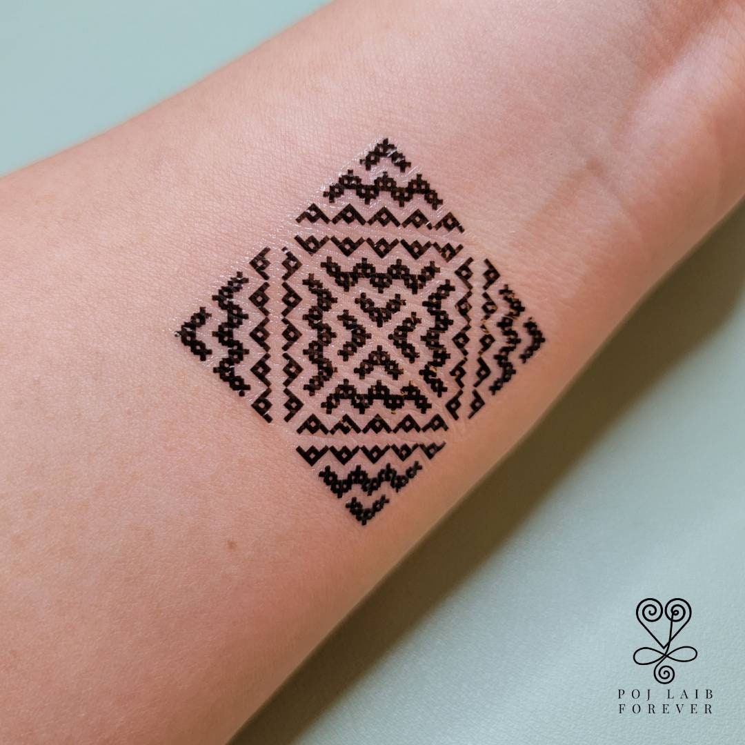 Hmong Embroidery Temporary Tattoo Sheets 5x7 3 - Etsy hmong-embroidery-temporary-tattoo-sheets-5x7-3-etsy