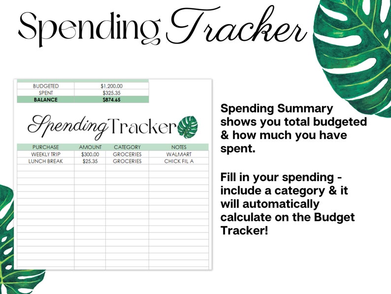 Excel-budgetmallplanerare Veckolön Digitalt kalkylblad Personlig ekonomi Google Sheets bild 7