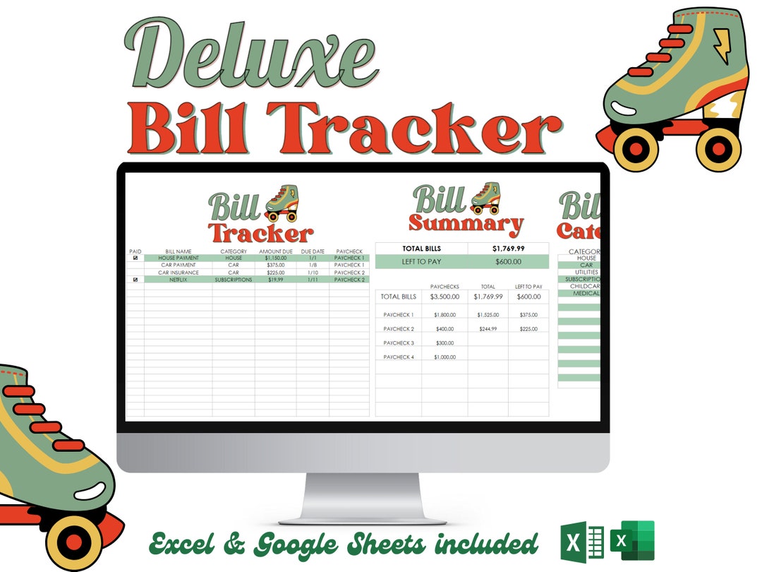 Expense Tracker, Excel Template, Budget Planner Daily, Finance ...