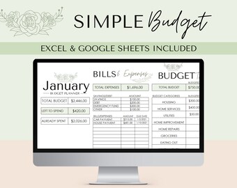Planer budżetu wypłat/śledzenie wydatków/szablon programu Excel/miesięczna tabela kalkulacyjna