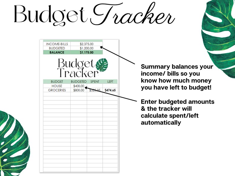 Excel-budgetmallplanerare Veckolön Digitalt kalkylblad Personlig ekonomi Google Sheets bild 6
