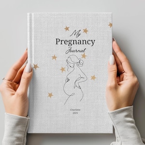 Personalized Pregnancy Journal, My Pregnancy Journal, Baby Bump Diary, Maternity Keepsake, Expecting Mother Gift, Memory Book