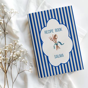 Personalized Recipe Journal, Custom Name Recipe Book, Cooking Notebook, Gift for Mom, Chef, Baker, Kitchen Keepsake
