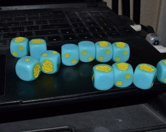 Fallout Nuka cola 2d20 dice 6x d6