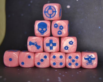 Necromunda House Dice Set -  Now with Square Corner Options