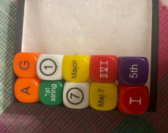 Guitar Index Dice Set