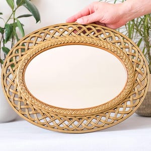 Vintage SYROCO mirror, Ornate frame mirror, Wall mirror, Gold frame wall mirror