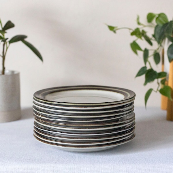 KARELIA plates by ARABIA of FINLAND, Anja Jaatinen-Winquist design, Stoneware plates, Salad plates, Scandinavian design, Breakfast plates