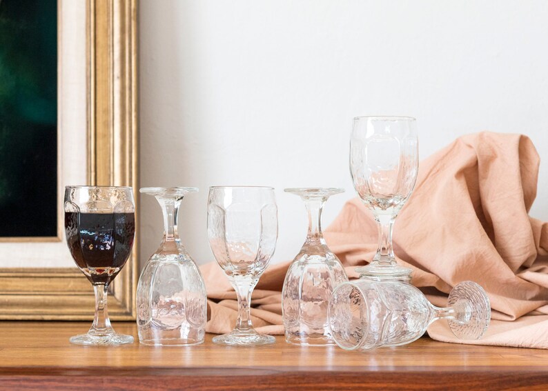 libbey chivalry wine glasses