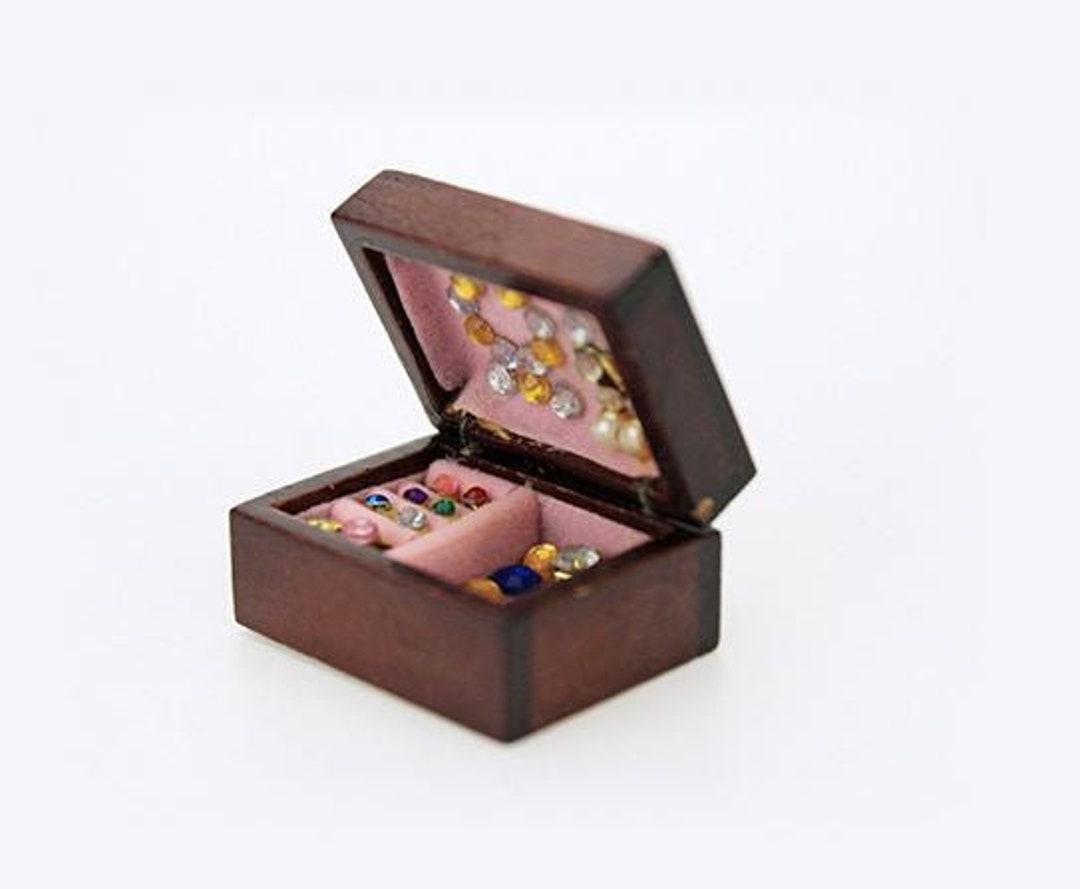112 Dollhouse Miniature Jewelry Box A142 Etsy