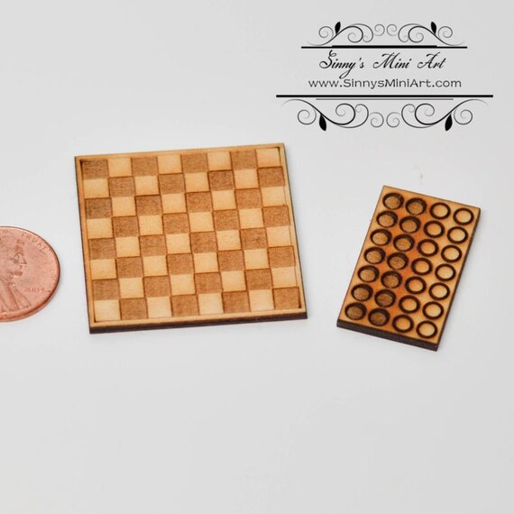 1:12 DIY Dollhouse Miniature Checkers Kit SMA FS001 