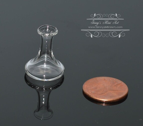 1:12 Dollhouse Miniature Glass Red Wine Decanter Model Accessoha 