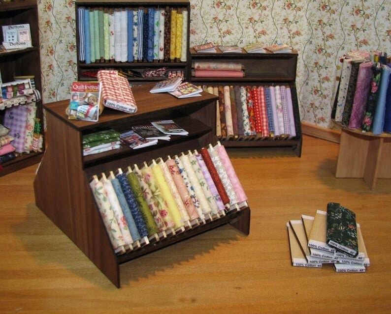 KIT 112 Dollhouse Miniature Quilt Shop Furniture Kit DI FS203 Etsy