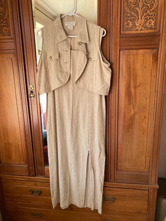 Vintage Matching Dress and Vest by Benson and Smith Vintage Matching Dress and Vest by Benson and Smith