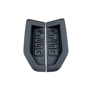 2017-2022 F250 Fender Emblems / Badges (MATTE BLACK) Replacement