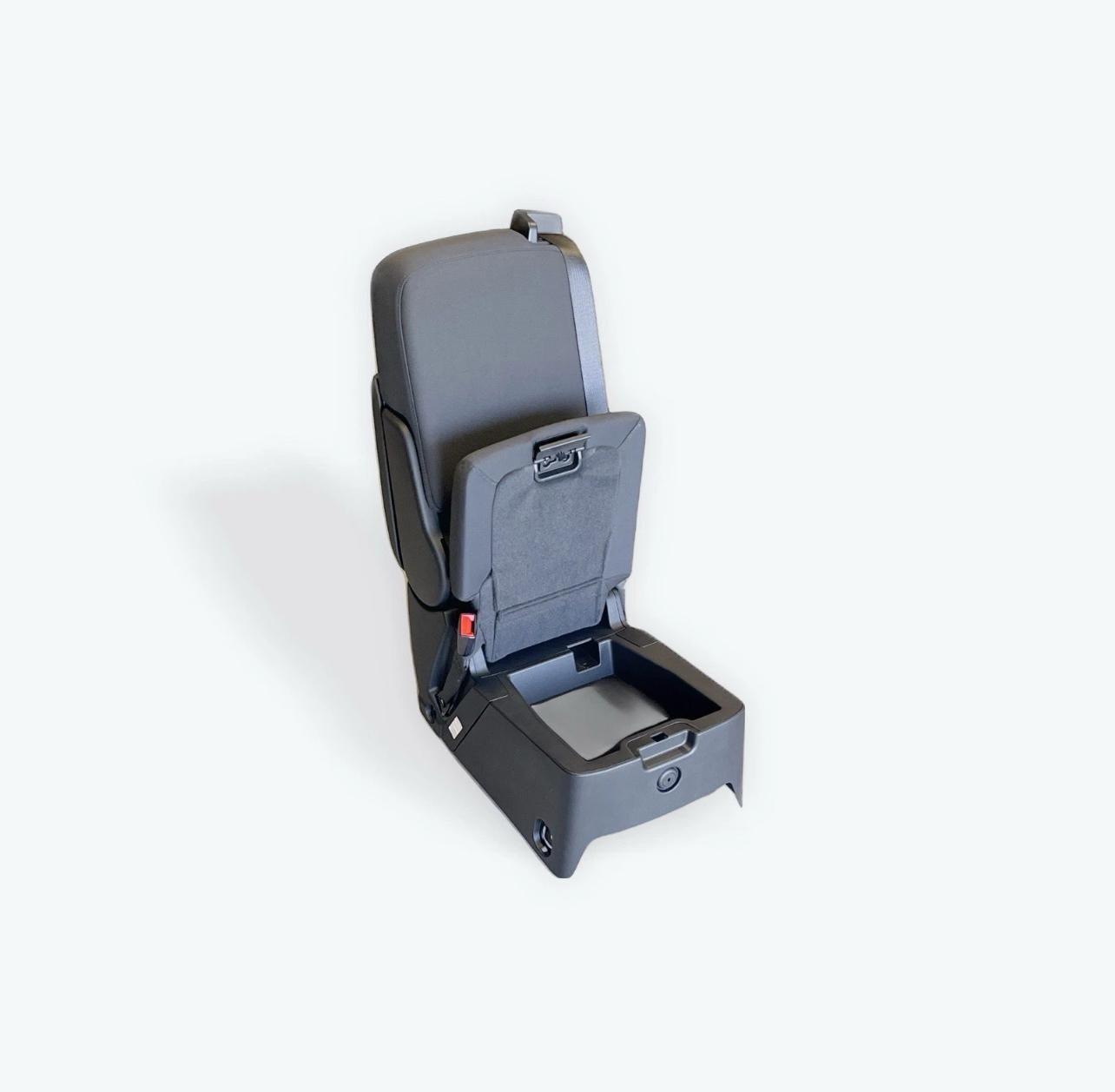 Chevy Silverado GMC Sierra Jump Seat Center Console: Jet Black