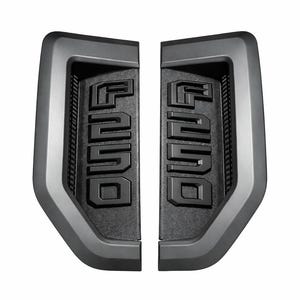 Reemplazo de emblemas/insignias de guardabarros F250 2017-2022 (negro mate)