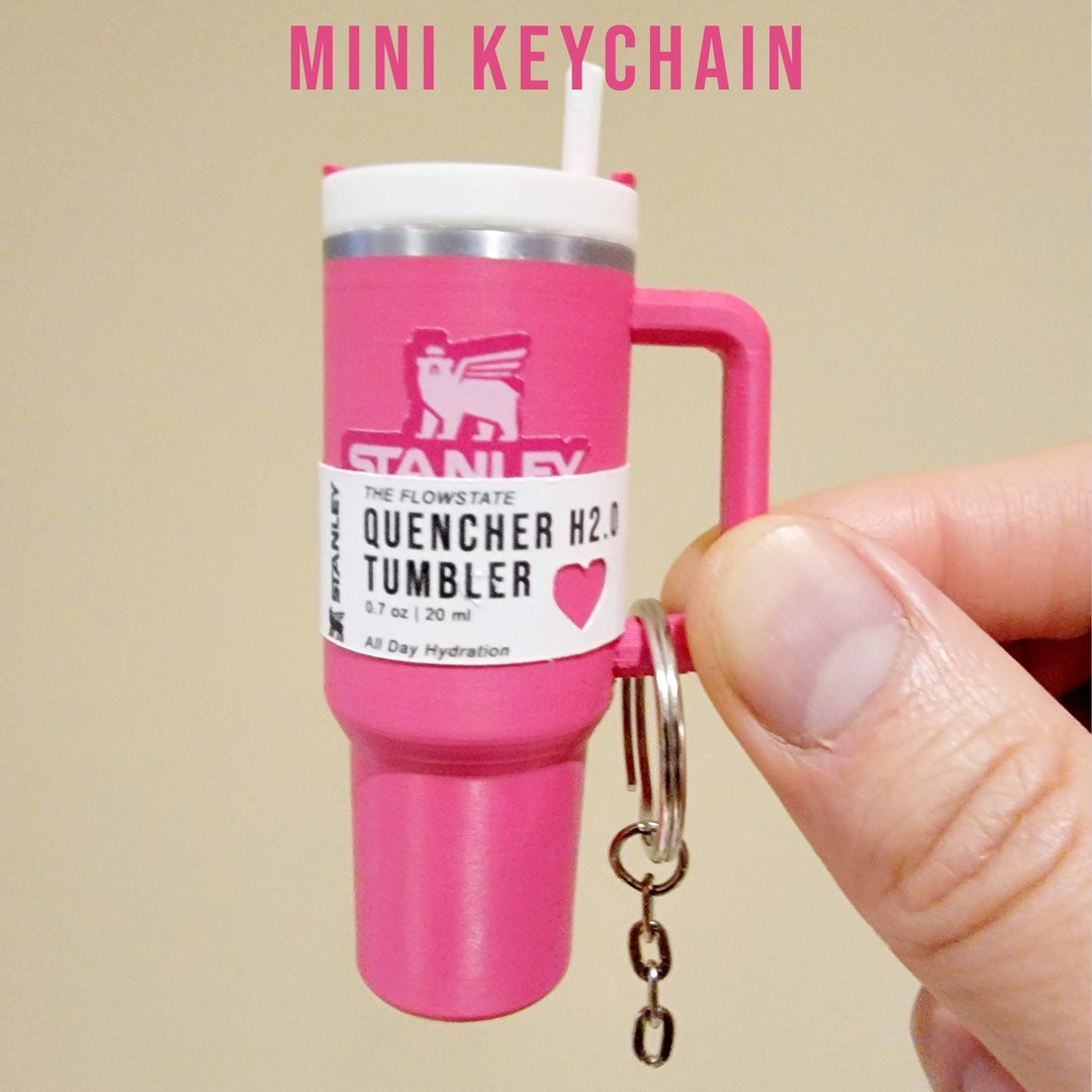 Valentines Stanley Tumbler Mini Keychain, Valentines Day Miniature Cup