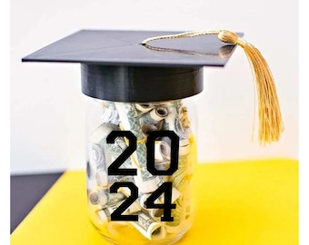 DIY Mason Jar Graduation Cap - Graduation Gift - Dear Creatives