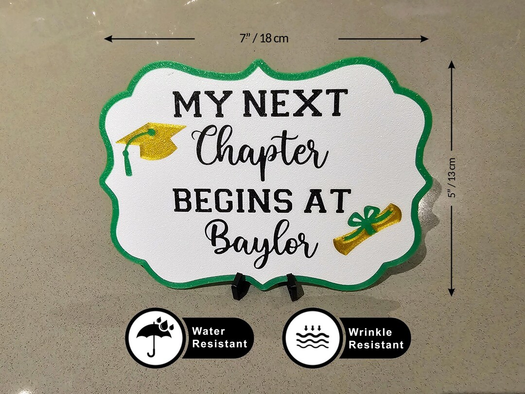 My Next Chapter Begins at Sign, Grad Table Sign 2025, Graduation Table ...